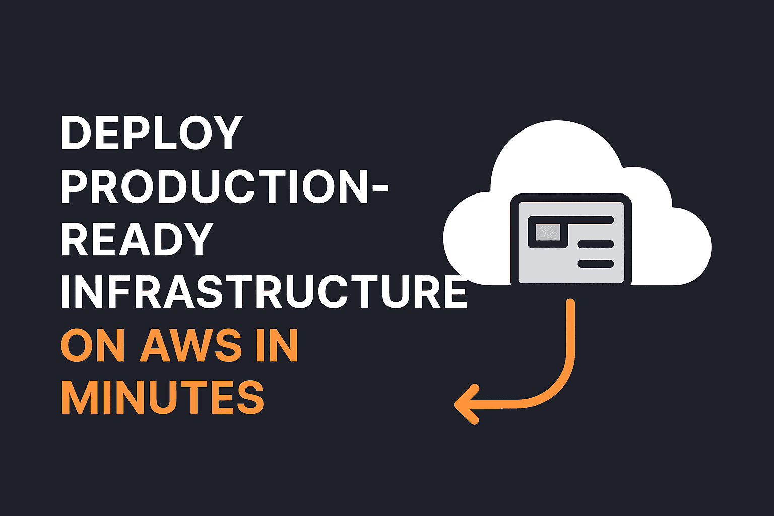 Deploying Production-Ready Infrastructure on AWS in Minutes: A Developer’s Guide