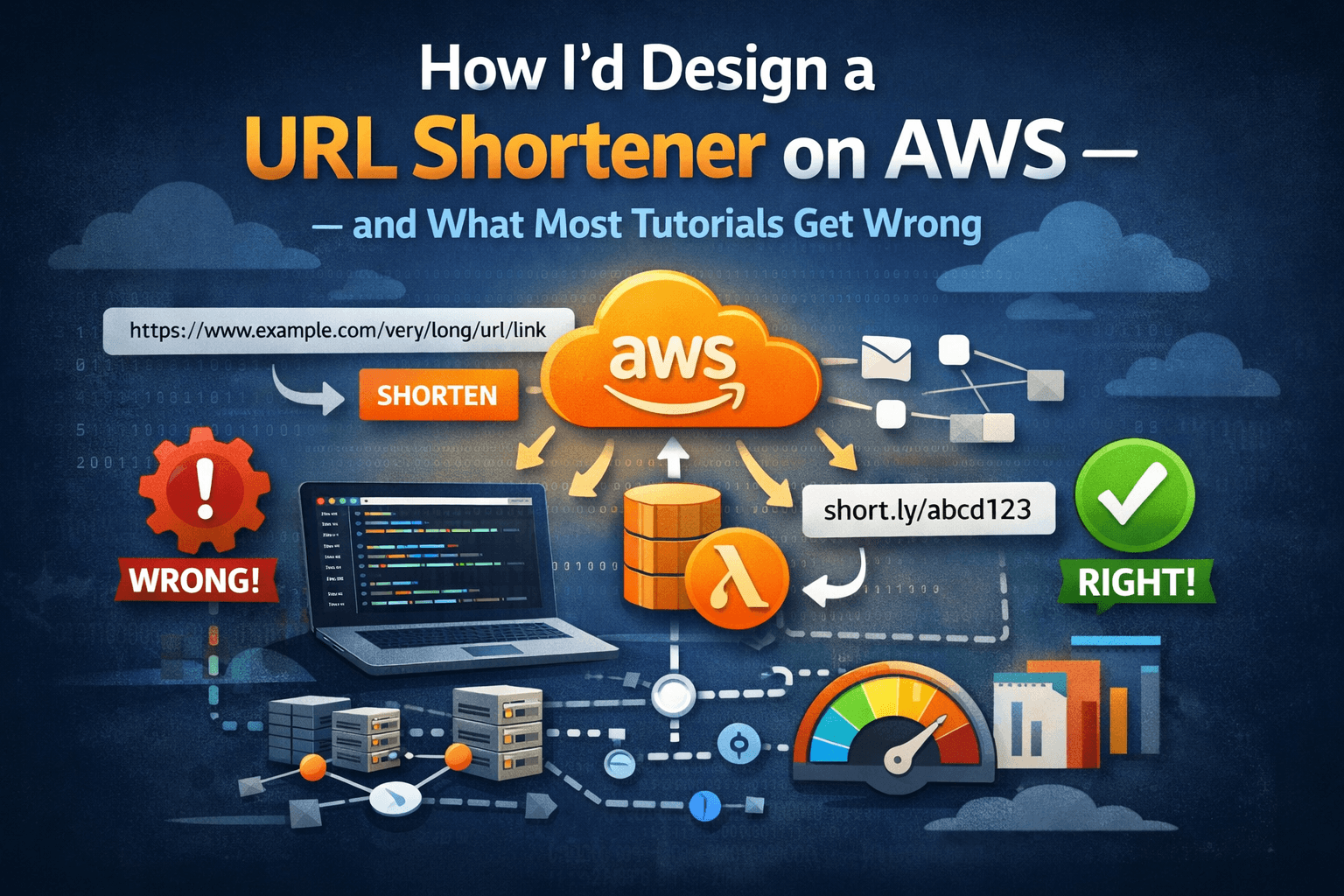 How I'd Design a URL Shortener on AWS — and What Most Tutorials Get Wrong